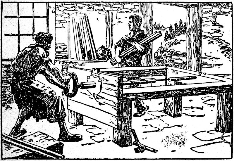 Laufzieher bei der Arbeit Laufzieher bei der Arbeit