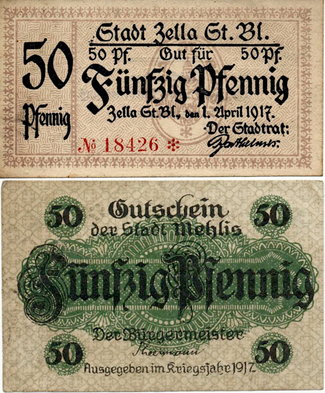 Notgeld Zella-Mehlis Notgeld Zella-Mehlis