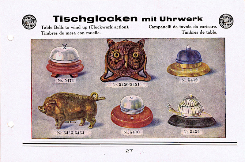 Mehrsprachige Seite eines Katalogs der Vereinigten Thüringer Metallwarenfabriken AG Mehrsprachige Seite eines Katalogs der Vereinigten Thüringer Metallwarenfabriken AG