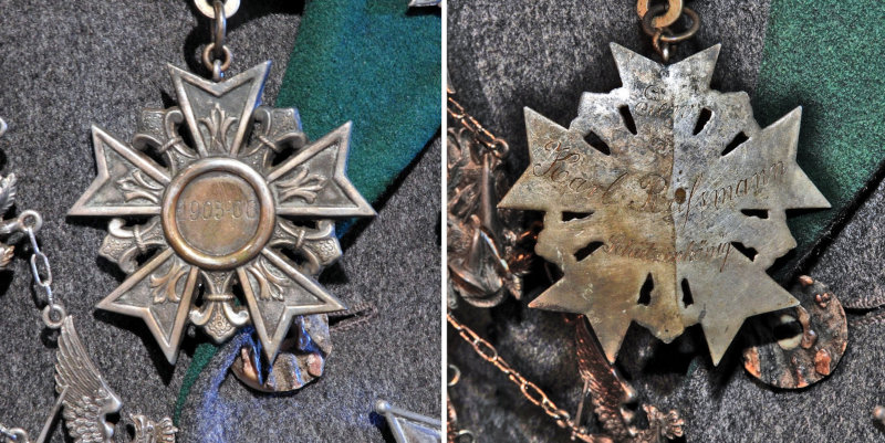  Medaille des Schützenkönigs von 1905/06: Karl Rassmann.