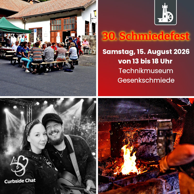 30. Schmiedefest am 15. August 2026 30. Schmiedefest am 15. August 2026